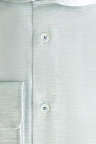 Blumfontain linnenprint uni groen-blauw