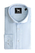 Blumfontain linnenprint uni lichtblauw ML7