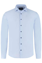 Blumfontain uni visgraat lichtblauw