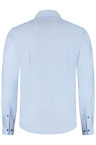 Blumfontain uni visgraat lichtblauw