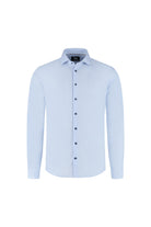 Blumfontain uni visgraat lichtblauw