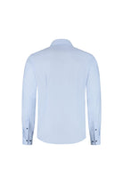 Blumfontain uni visgraat lichtblauw