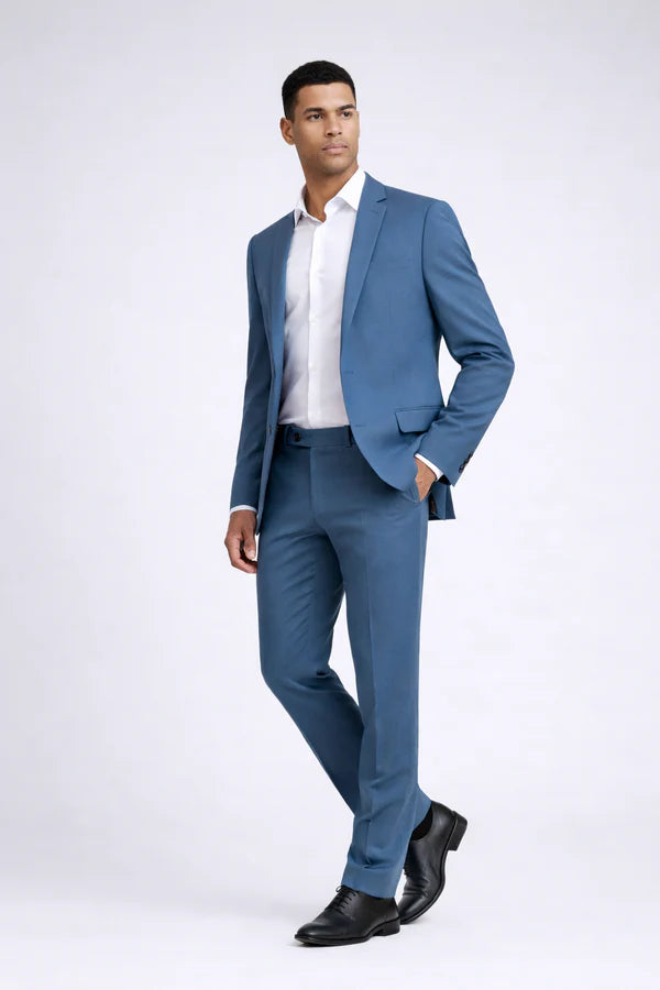 Petrol blue suit