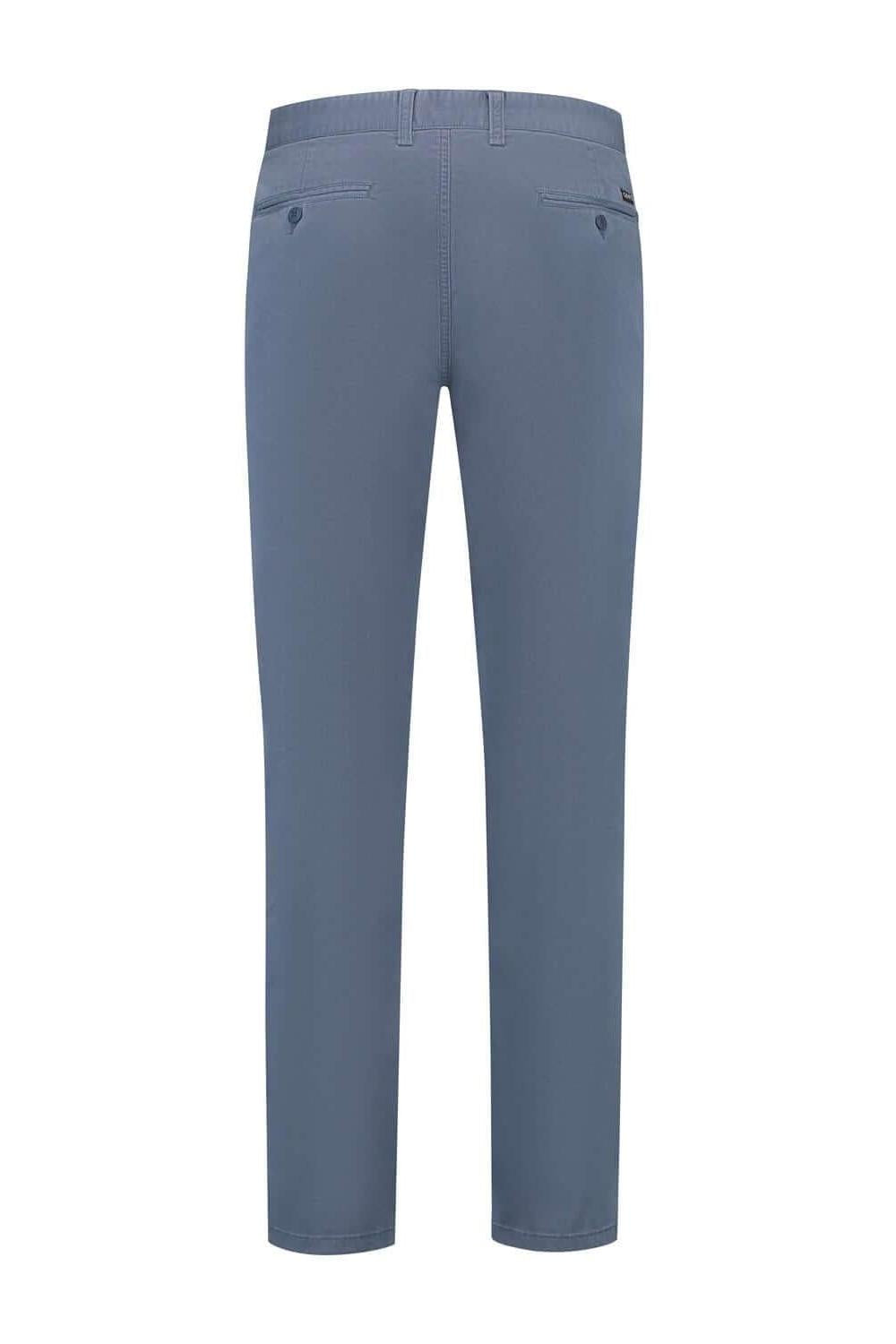 Chino print blauw