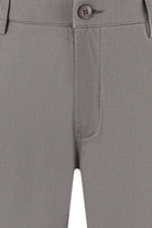 Chino stretch structuur grijs