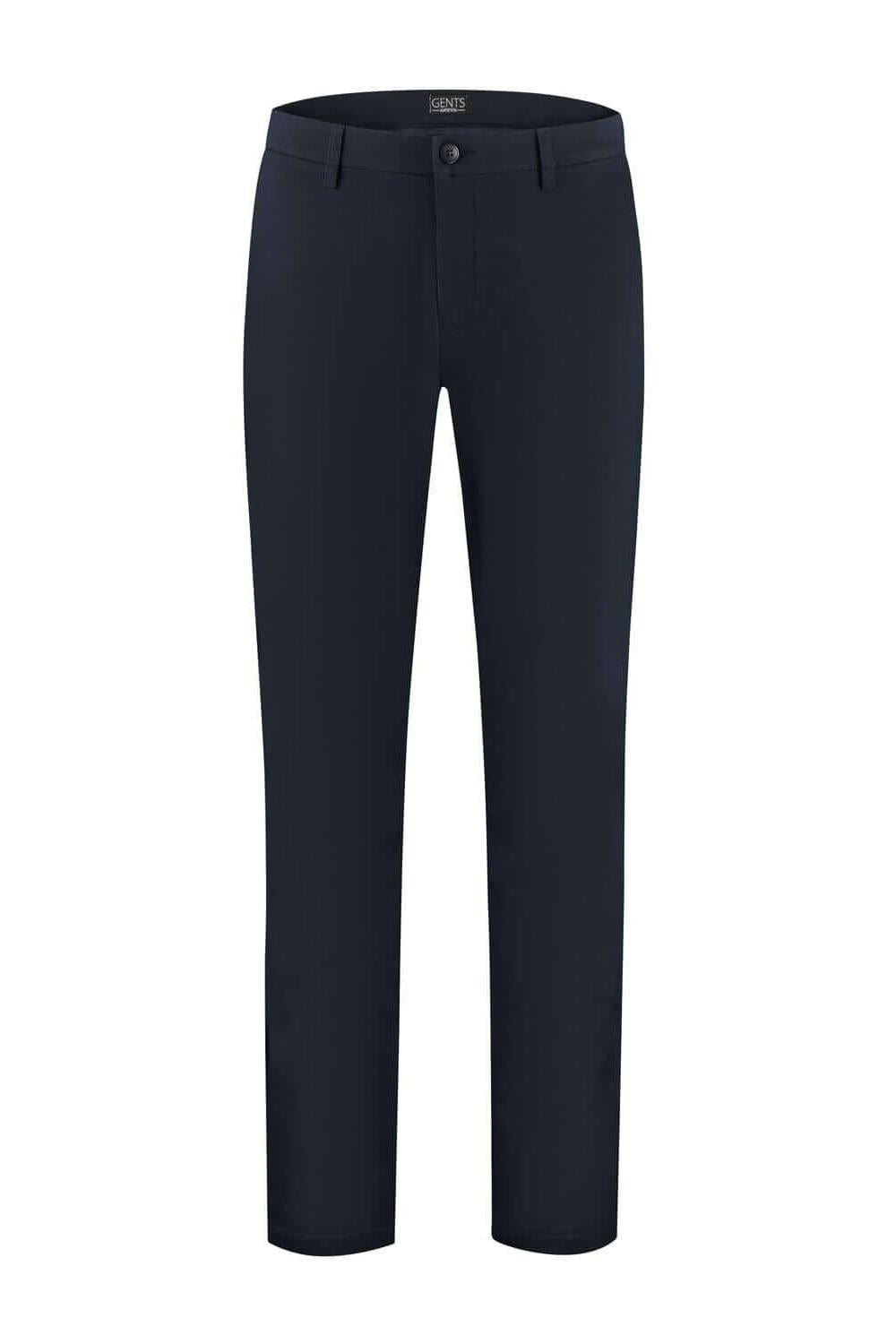 Chino stretch structuur navy