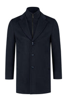 Coat windvanger blauw