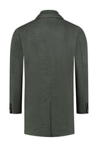 Coat windvanger grijsgroen