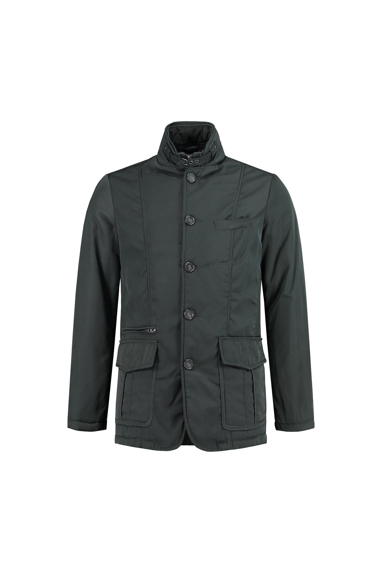 Coat windvanger olijf