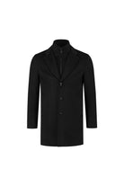 Coat windvanger zwart