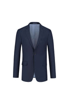 Pak wolblend - Navy 2-delig blazer in marineblauwe kleur voor een formele uitstraling.