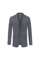 Colbert blokruit grijs-blauw