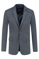 Colbert miniruit blauw-grijs