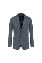 Colbert miniruit blauw-grijs