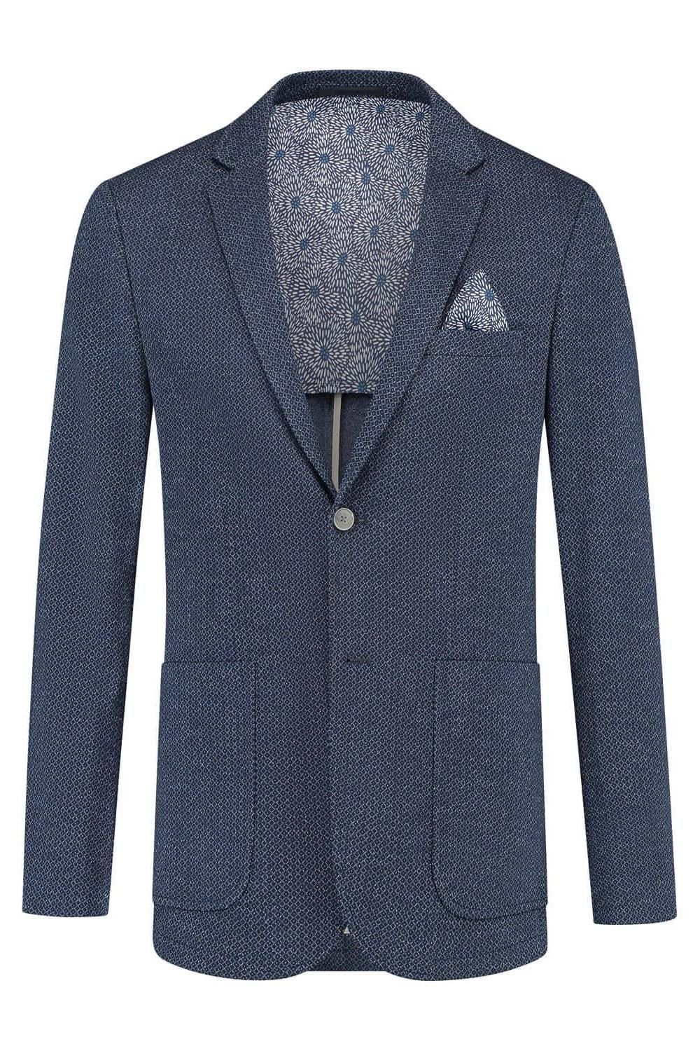 Colbert print blauw