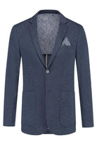 Colbert print blauw