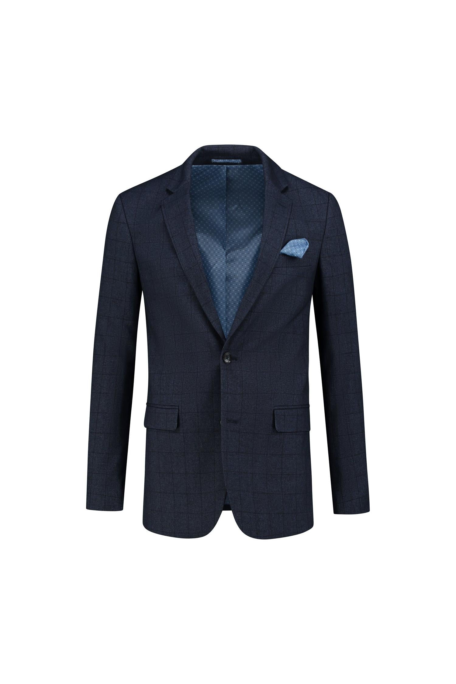 Colbert ruit blauw