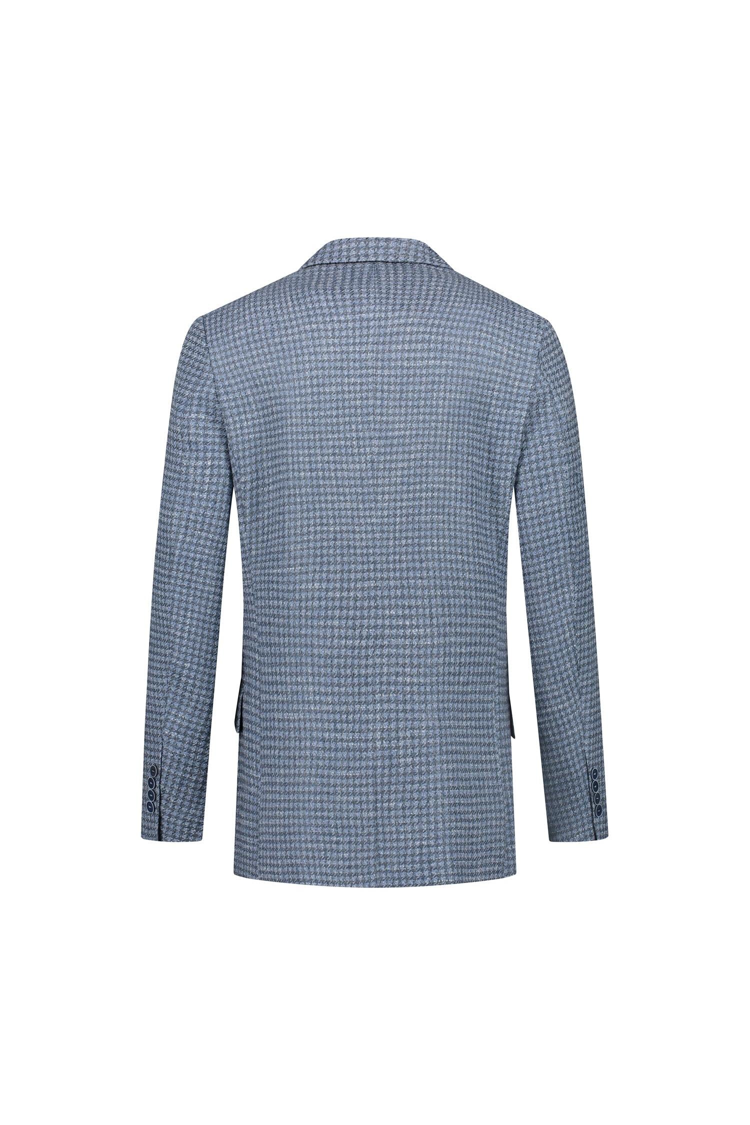 Colbert ruitstructuur blauw