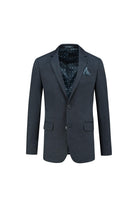 Colbert stretch miniruit blauw