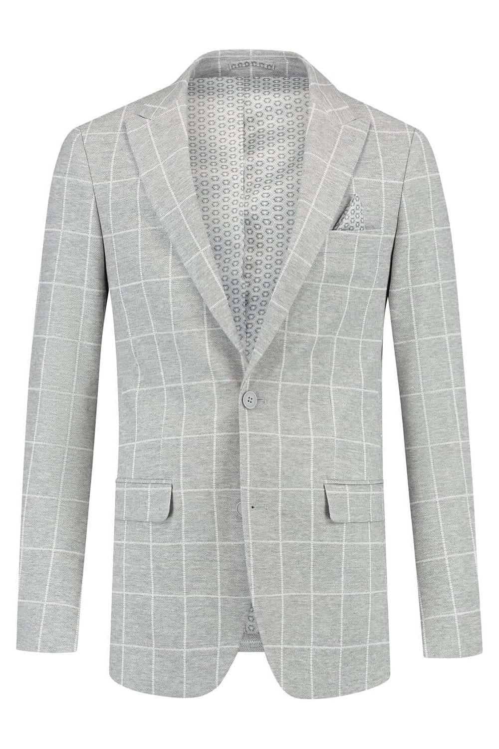 Colbert windowpane grijs