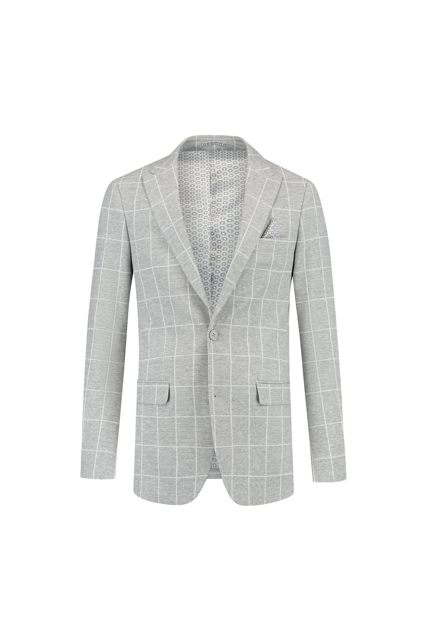 Colbert windowpane grijs