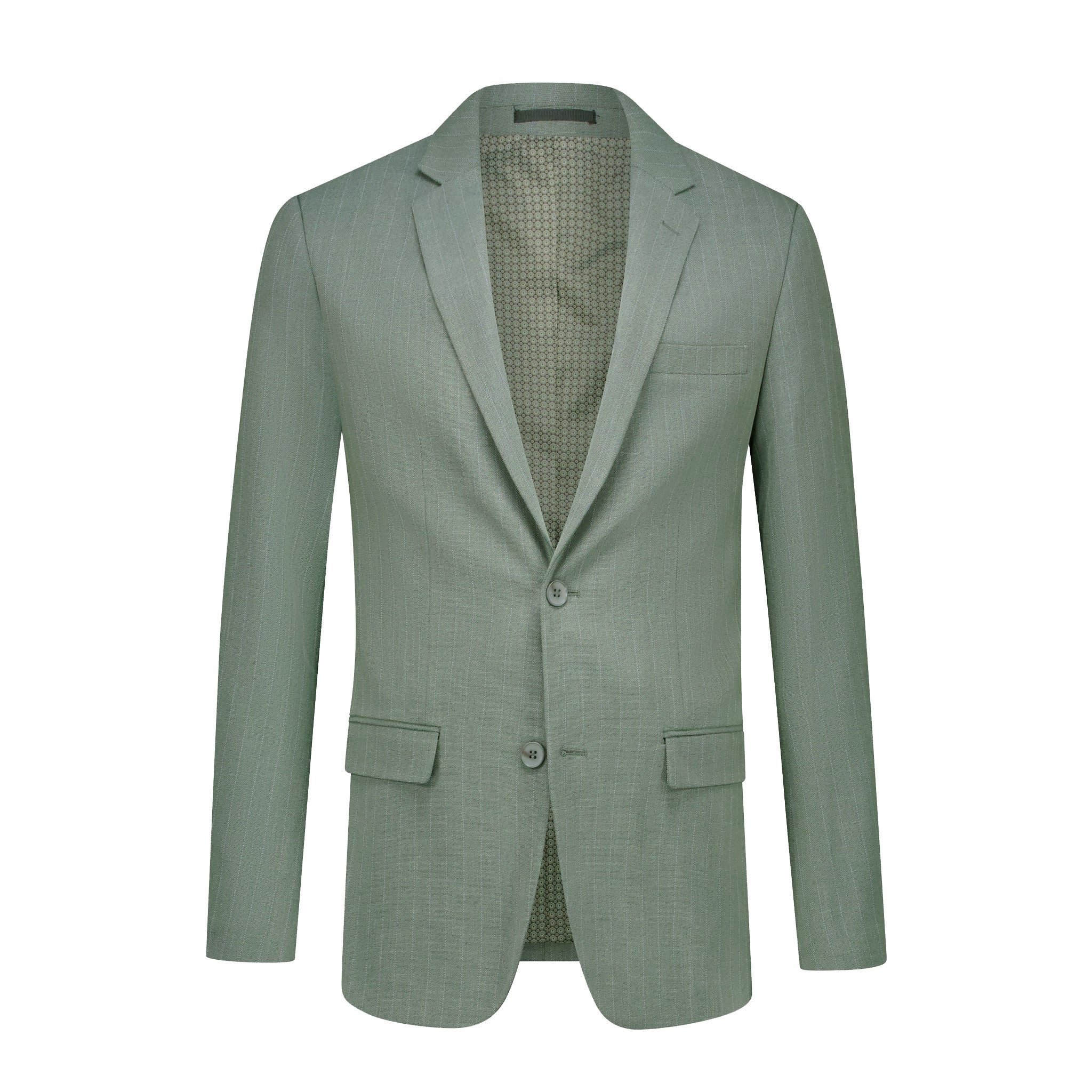 Pak pinstripe groen 3-delig