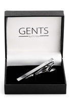Dasspeld zilverkleur in luxe geschenkdoos met het GENTS logo.