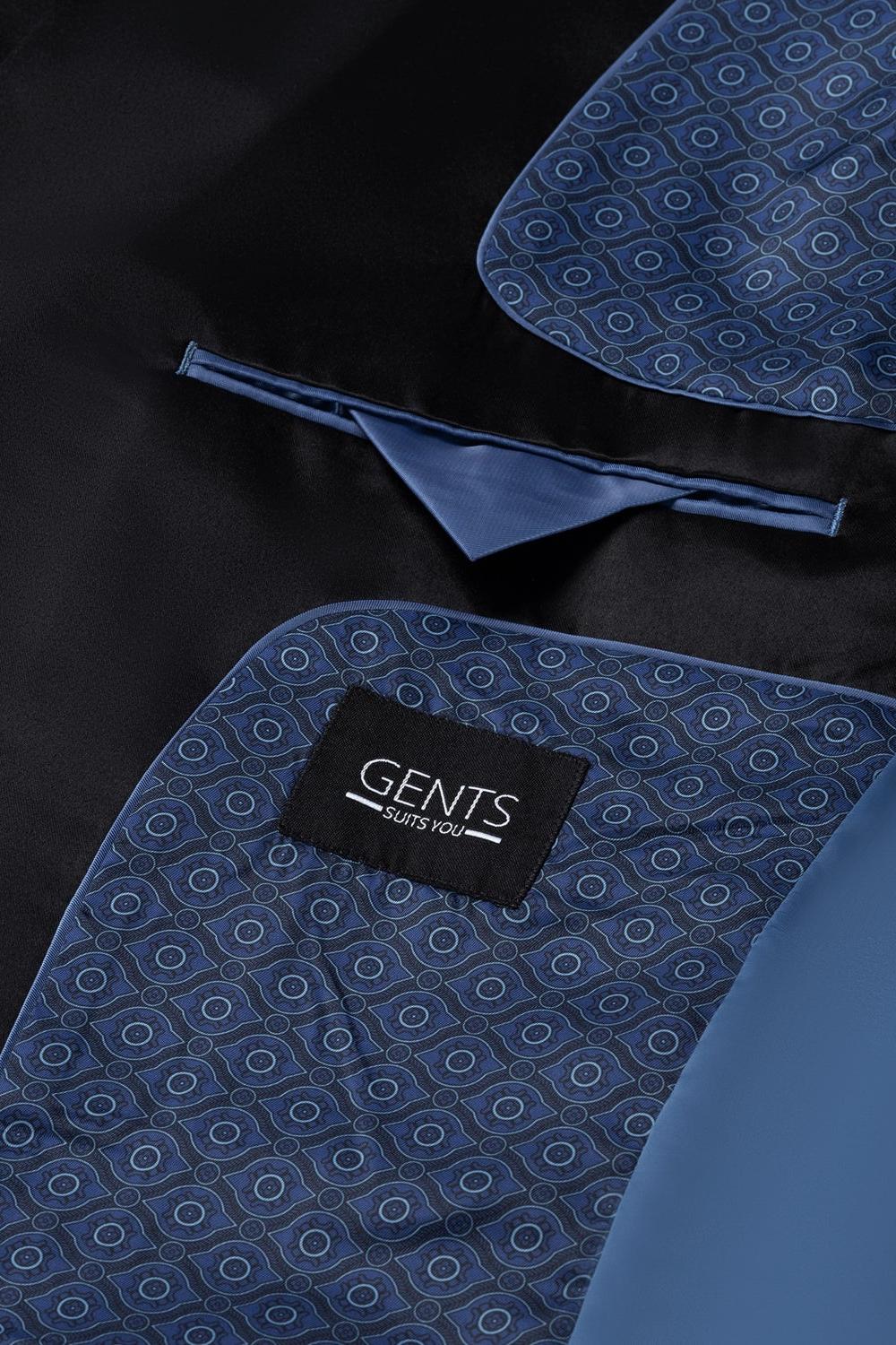 Dinnerjacket paisley velvet blauw