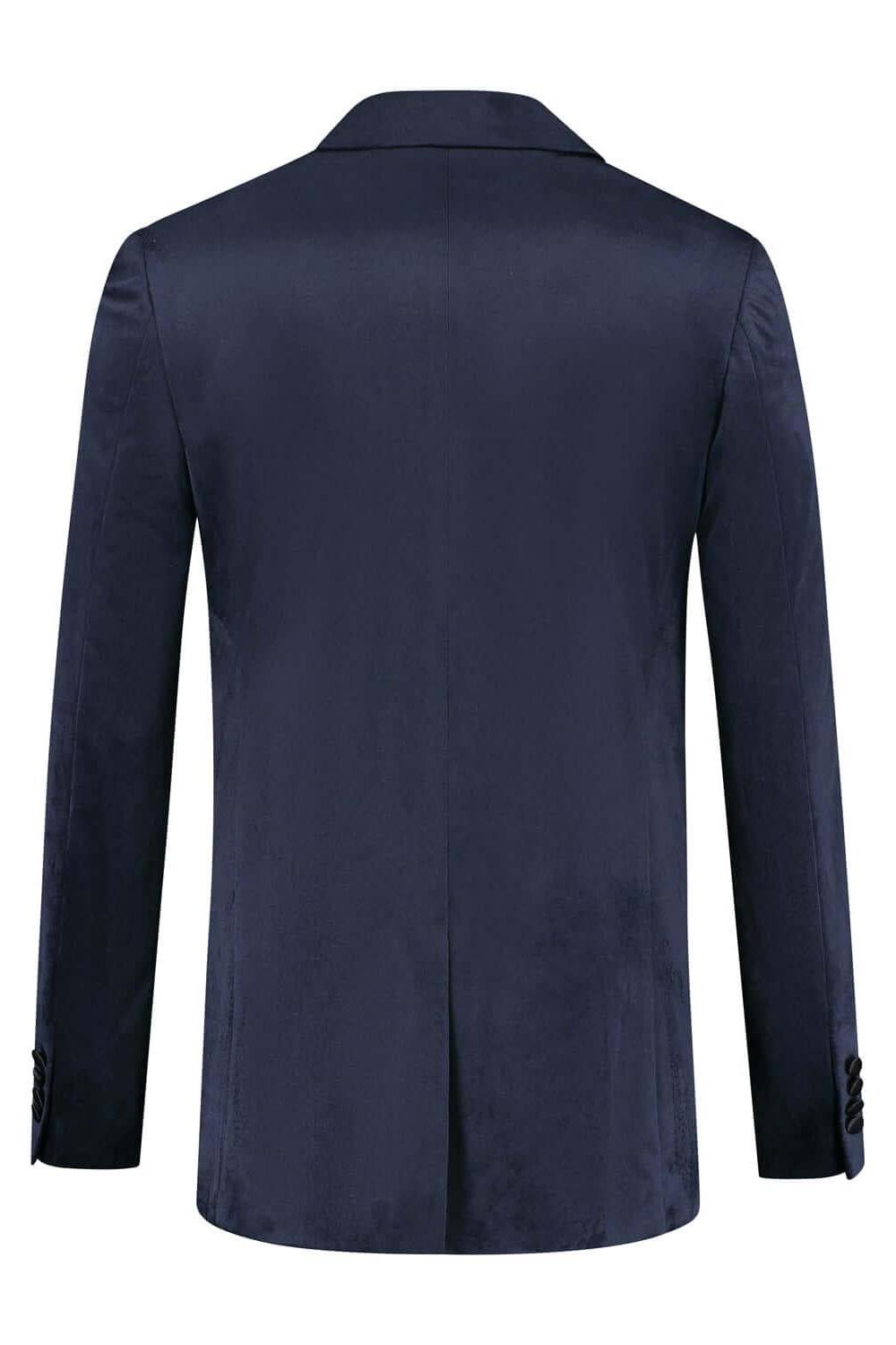 Dinnerjacket velvet donkerblauw