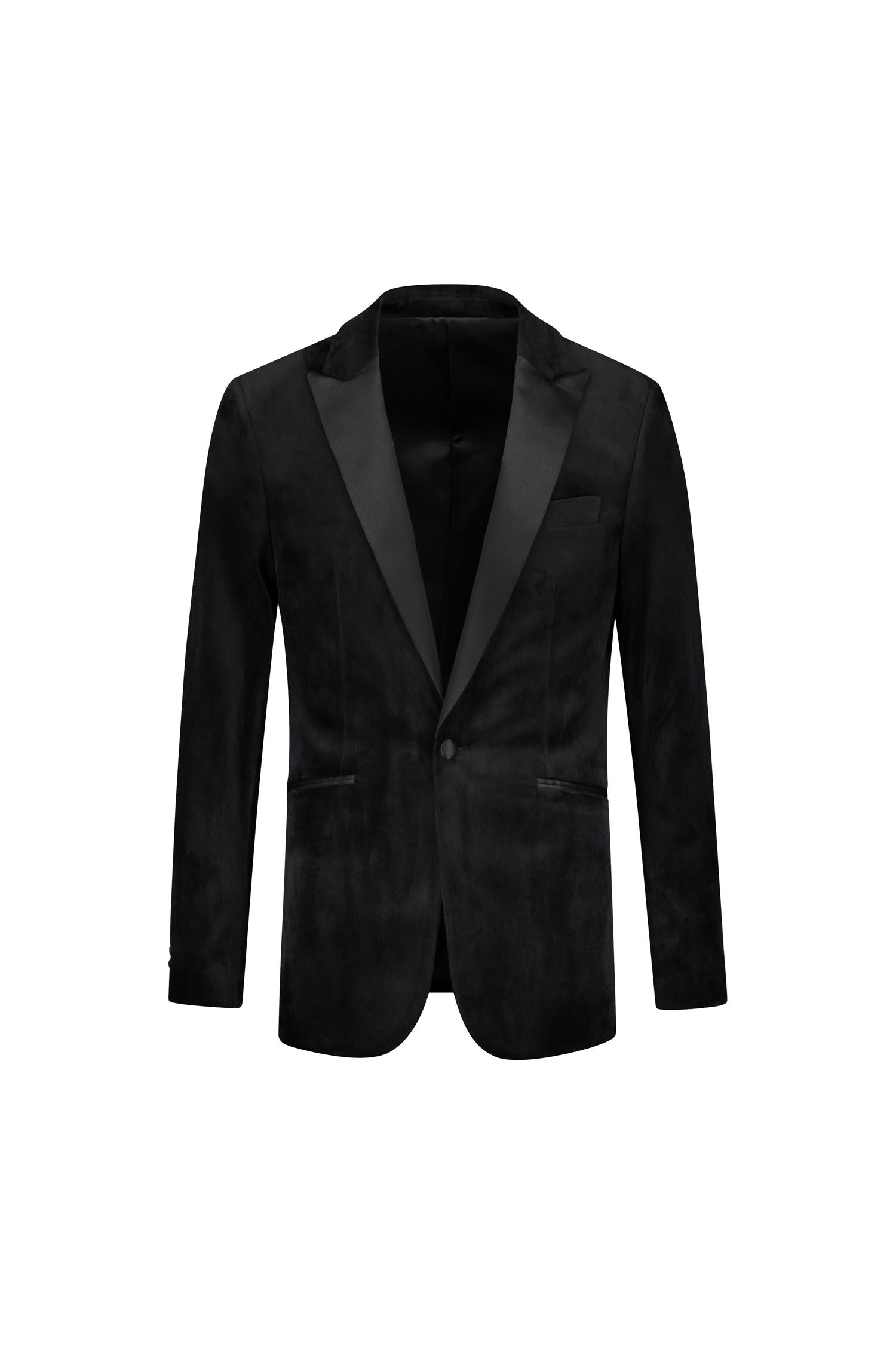 Dinnerjacket velvet zwart