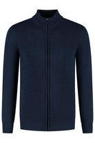 Full zip two-tone navy