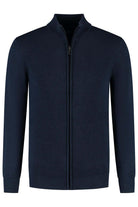 Full zip two-tone navy