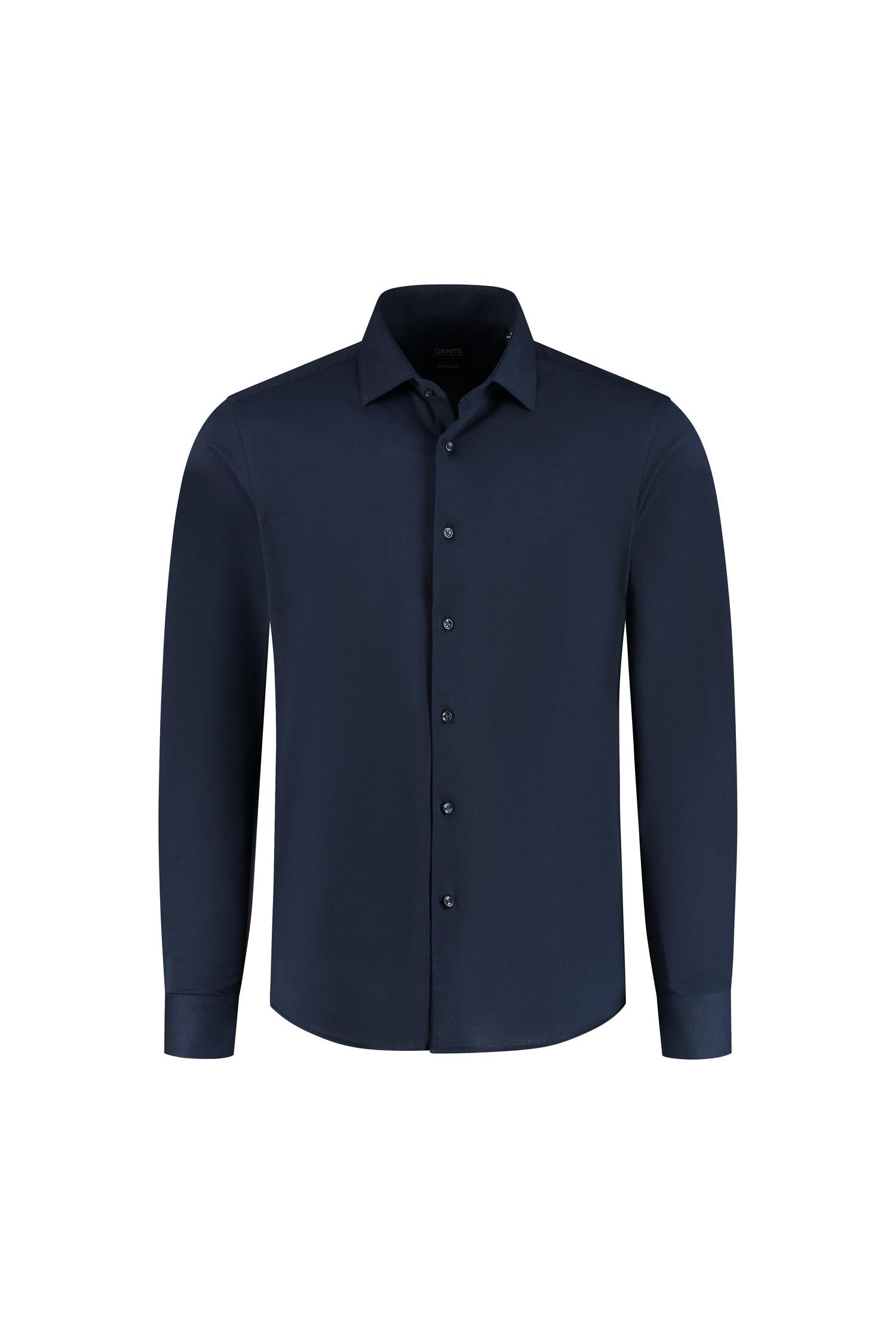 GENTS knit pique navy