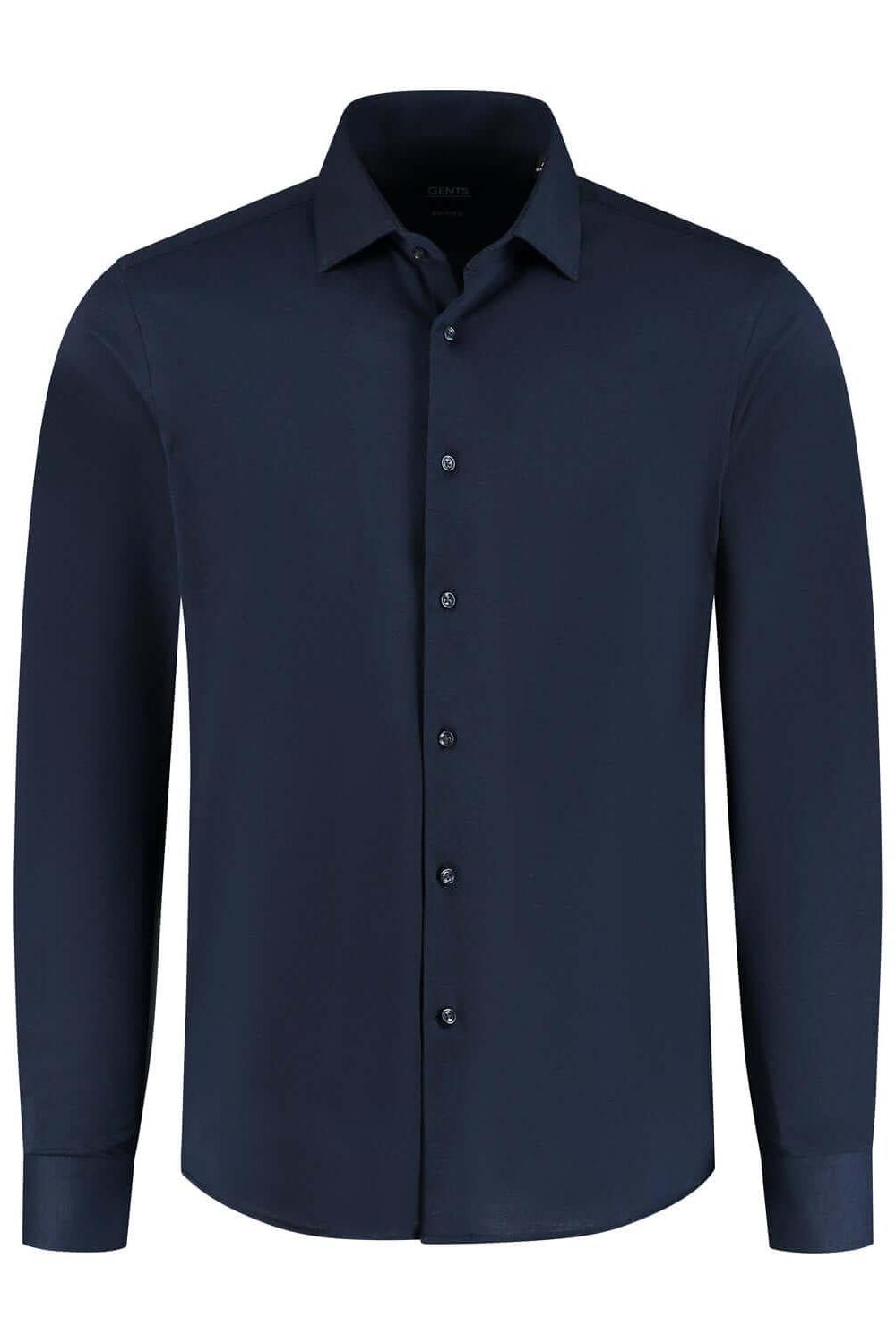 GENTS knit pique navy