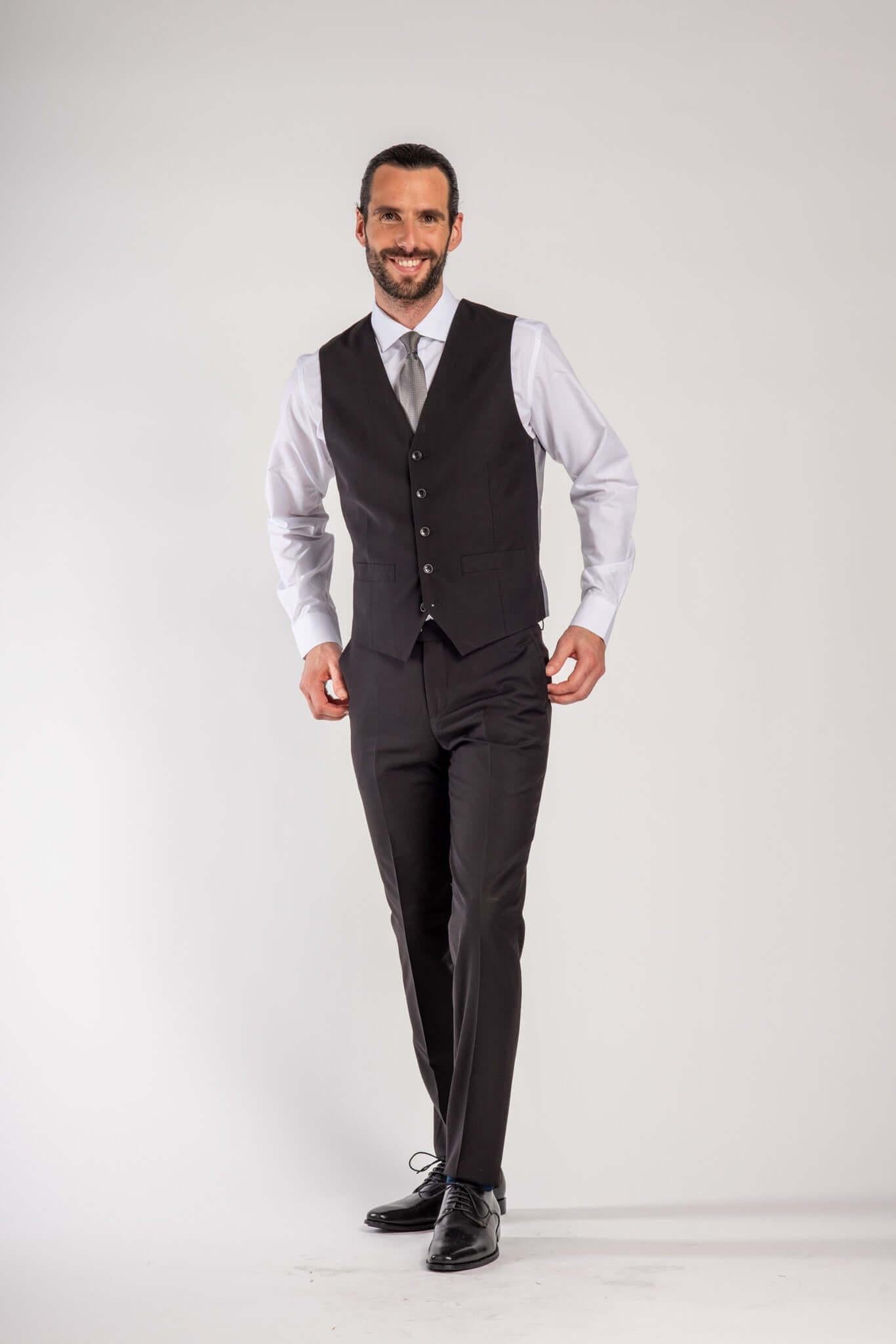 Pak wolblend - zwart