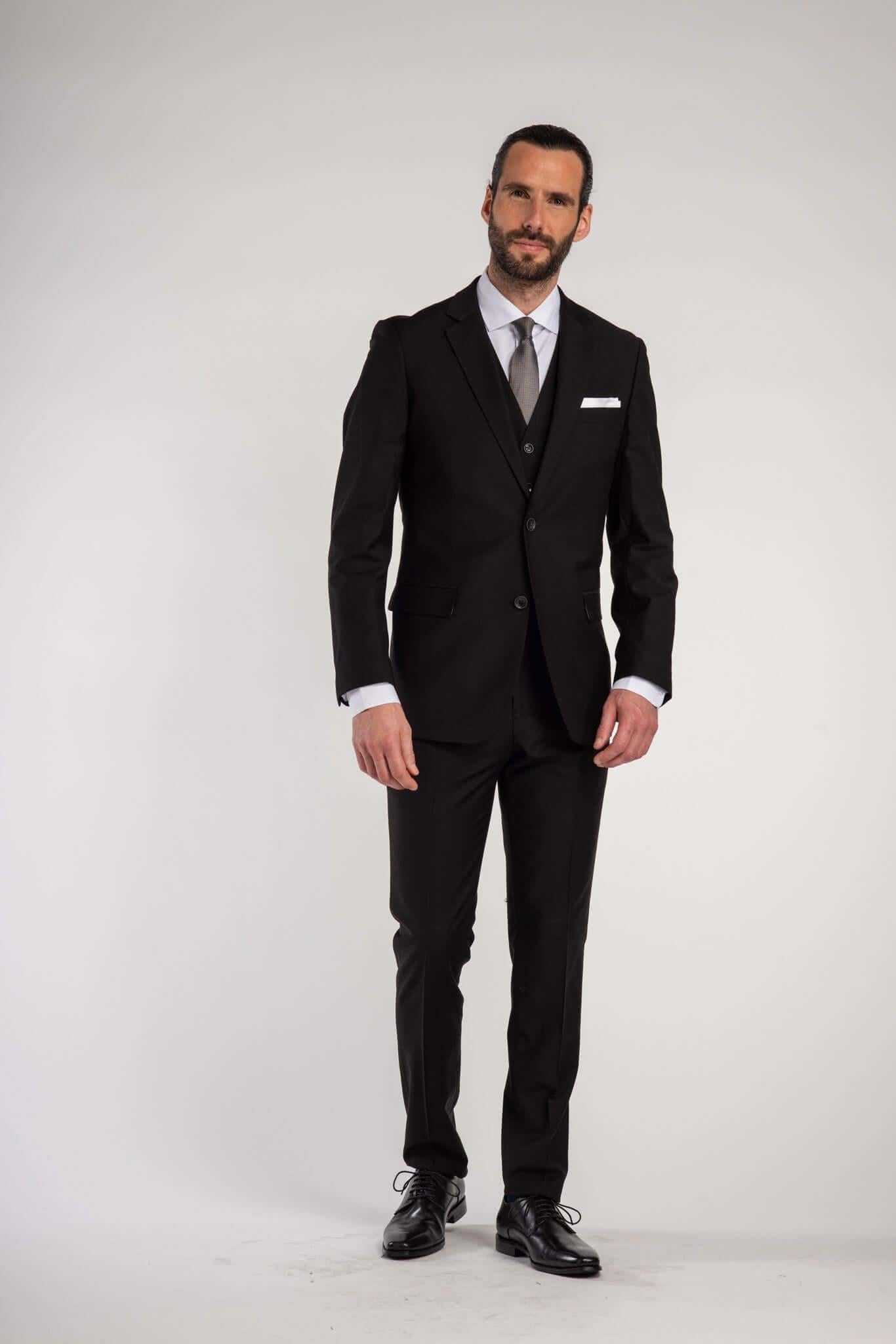 Pak wolblend - zwart