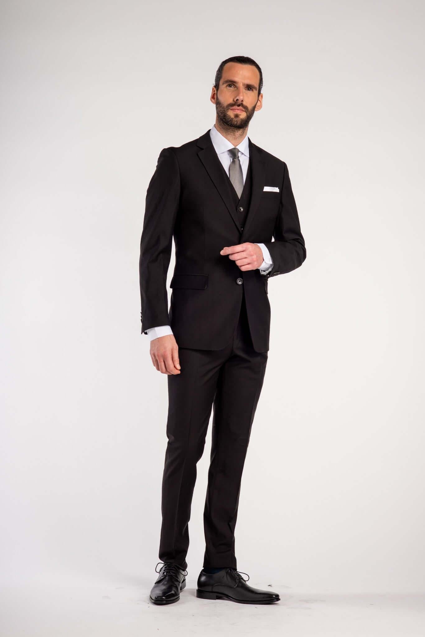 Pak wolblend - zwart