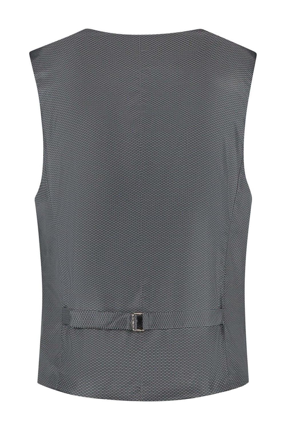 Gilet linnenlook grijs