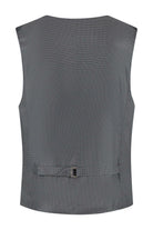 Gilet linnenlook grijs