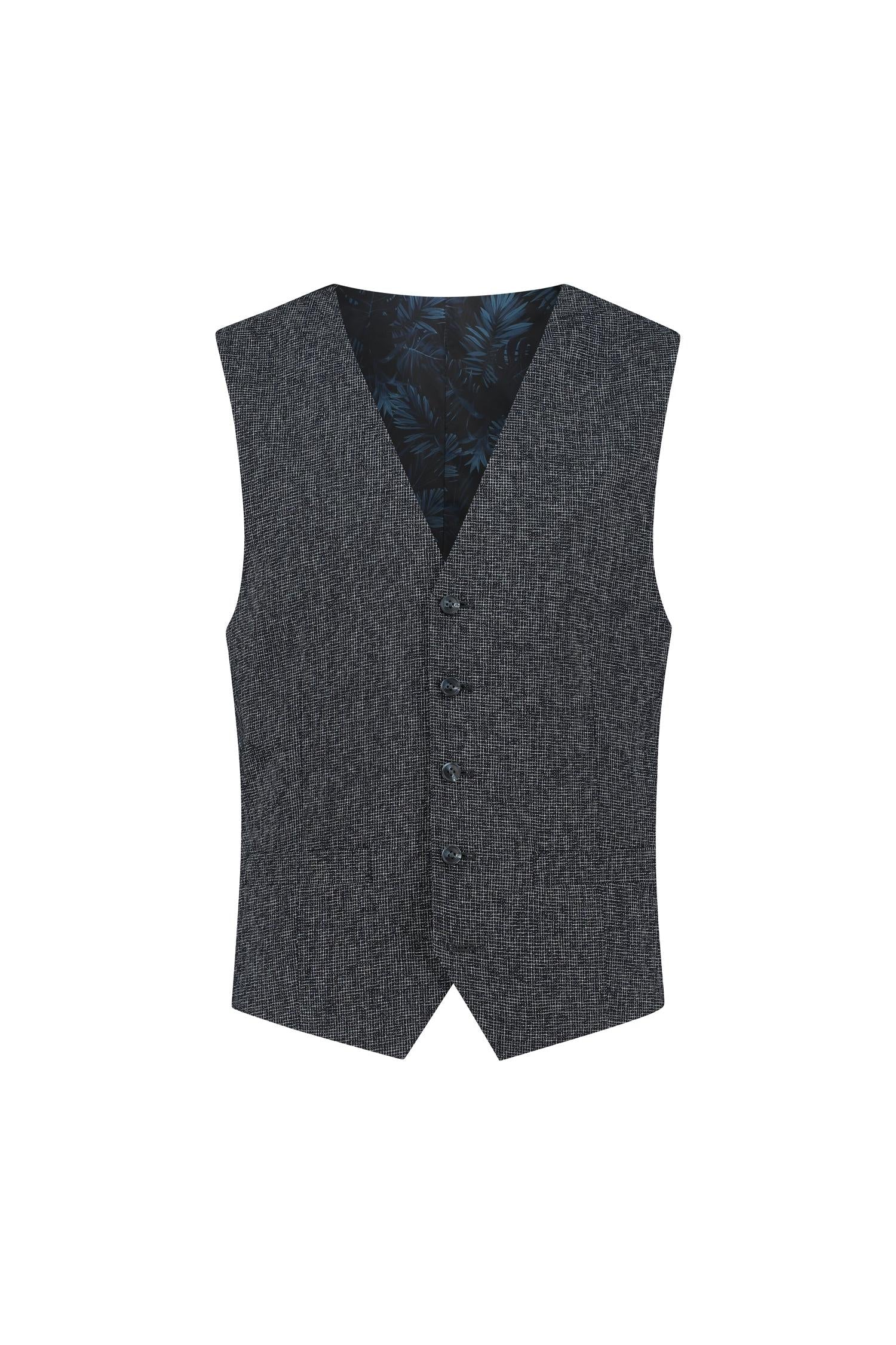 Gilet melange navy