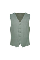 Gilet pinstripe groen
