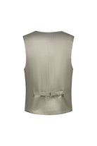 Gilet pinstripe groen