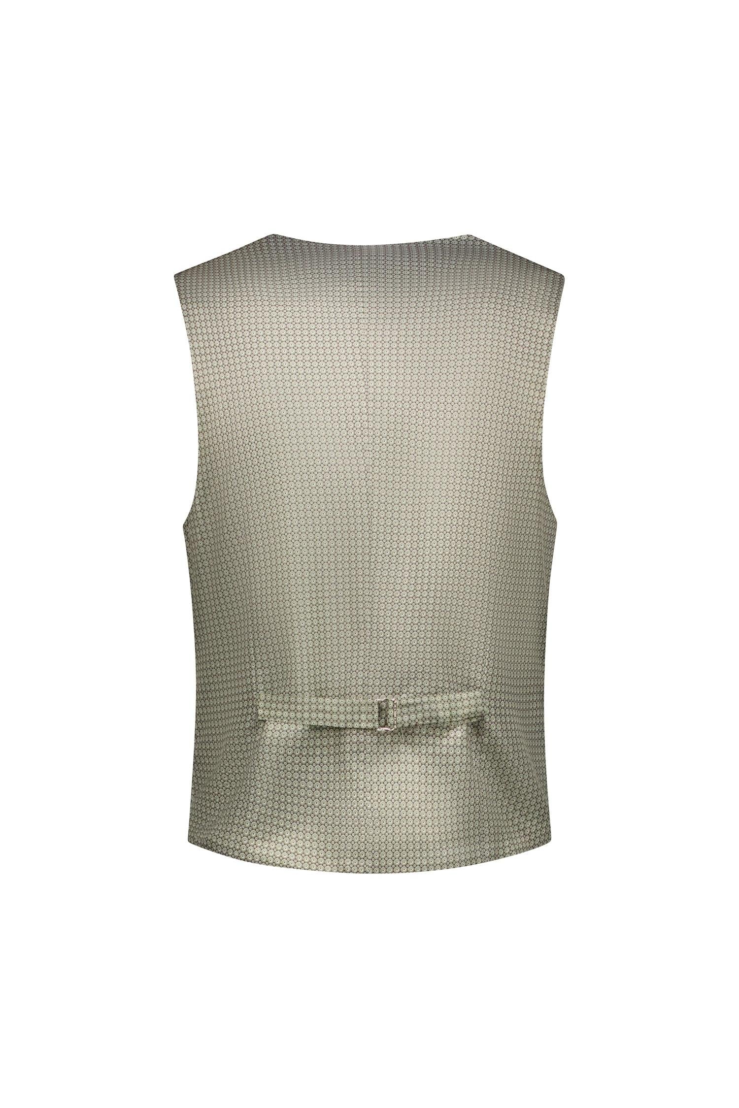 Gilet pinstripe groen