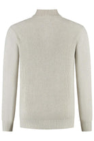 Half zip-knopen ecru