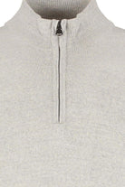 Halfzip merinoblend alugrey