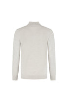 Halfzip merinoblend alugrey
