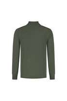 Halfzip merinoblend forest