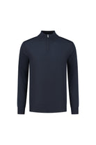Halfzip merinoblend navy