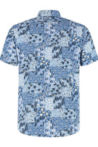 Korte mouw patch bloemprint