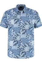 Korte mouw patch bloemprint